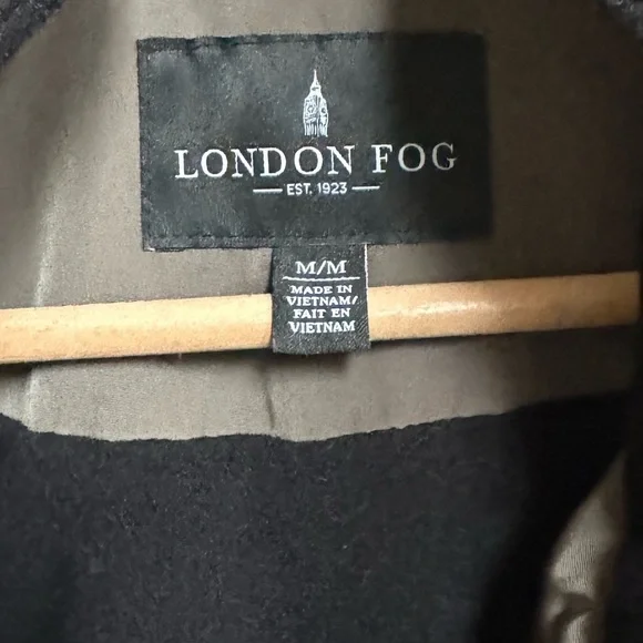 London Fog Khaki Insulated Detatchable Hood Rain Jacket. Size M - Picture 5 of 12